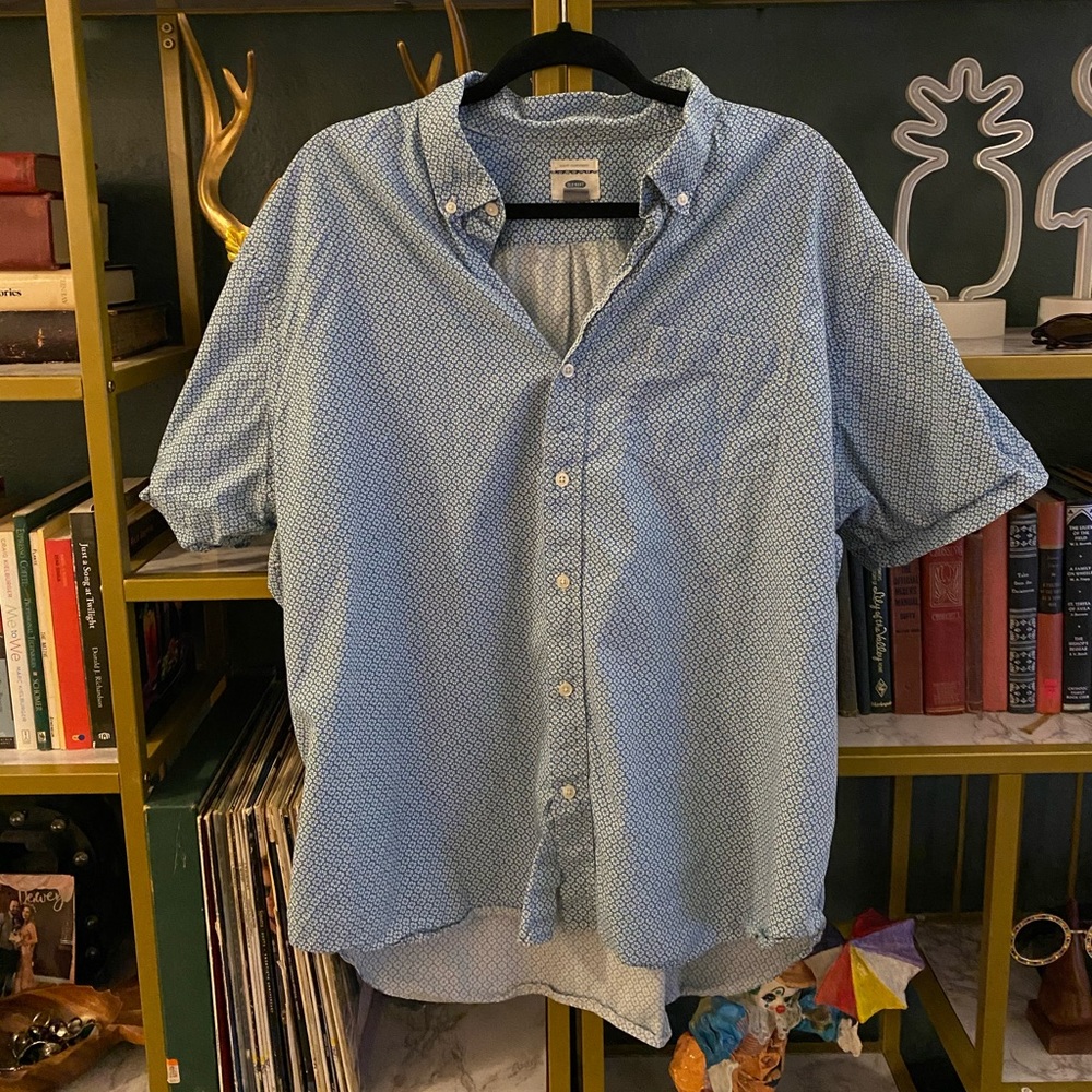 Light Blue Fun Button Down